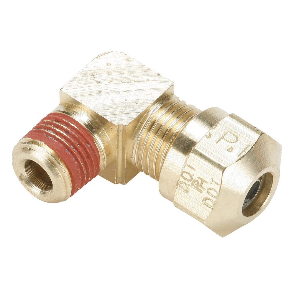 Tube to Pipe 90 Elbow Air Brake D.O.T. Compression Style Fittings
